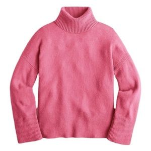 J.Crew Radiant Fuschia Turtleneck Sweater in Supersoft Yarn
